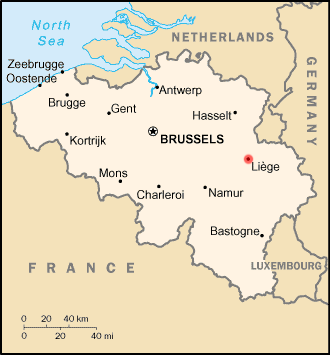 L&uuml;ttich im Zentrum Belgiens